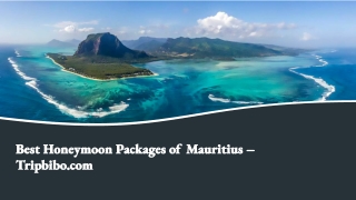 Best Honeymoon Packages of Mauritius – Tripbibo.com
