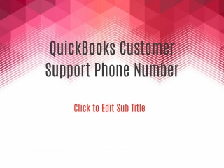 QuickBooks Customer Support Phone Number