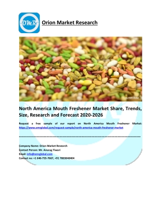 Indian Mouth Freshener Market Size, Share, Growth, Research and Forecast 2020-2026