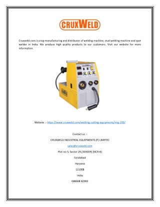 Welding Machine Price in India