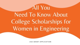 All You Need To Know About College Scholarships for Women in Engineering