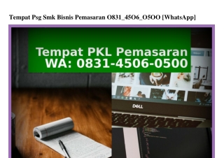 Tempat Psg Smk Bisnis Pemasaran Ö831–45Ö6–Ö5ÖÖ{WhatsApp}