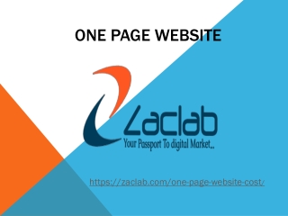 One page website