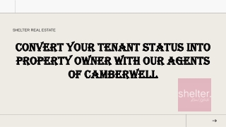 Convert your tenant status into property owner with our agents of Camberwell