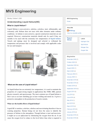 Understanding Liquid Helium(HE)