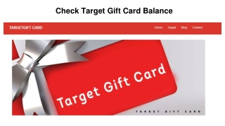 Easy Steps to Target Gift Card Balance