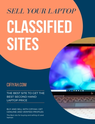 Replace your second hand laptop with a new laptop by selling it online