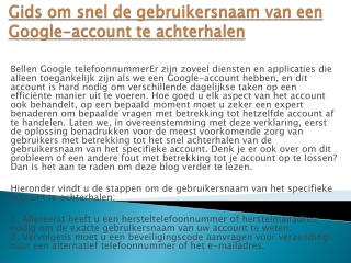 Google Klantenservice Grijp ons als een bekende online serviceprovider