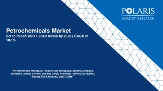 Petrochemicals Market [By Product Type (Propylene, Benzene, Ethylene, Butadiene, Xylene, Styrene, Toluene, Vinyls, Metha