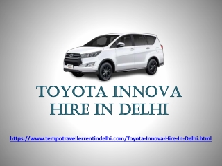 Toyota Innova Hire in Delhi | Innova Crysta Car Rental Delhi