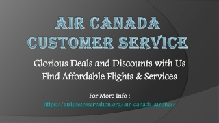 Air Canada Customer Service For Any of Your Traveling Queries