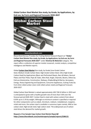 Global Carbon Steel Market Research Report Forecast 2027