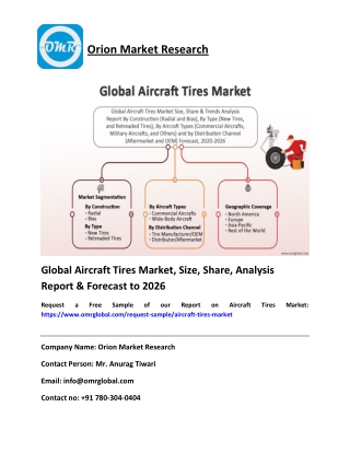 Global Aircraft Tires Market Size & Growth Analysis Report 2026
