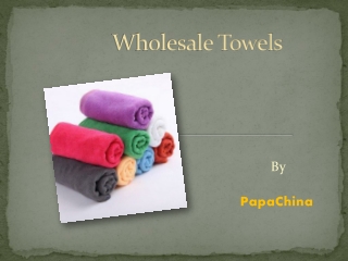 Wholesale Towels, Personalized Towels, Custom Towels