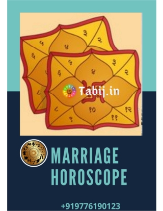 Marriage Horoscope: A complete professional astrological guidance