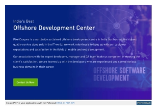 India’s Best Offshore Development Center