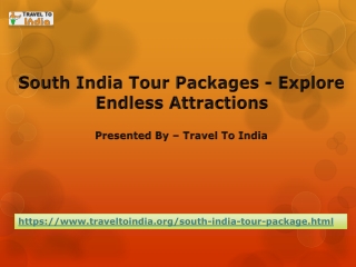 South India Tour Packages - Explore Endless Attractions