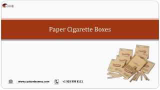 Printed Personalized Branded paper cigarette boxes