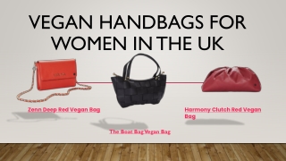 Vegan Handbags for Women in the UK