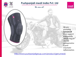 Genumedi® - Knee support with patella silicone ring -Pushpanjali medi India Pvt Ltd