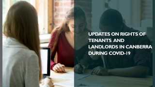 Updates on Rights of Tenants and Landlords in Canberra during COVID-19