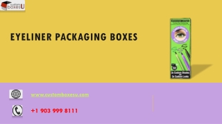 Eyeliner packaging boxes and Point of Sale Material in USA