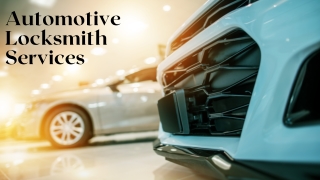 Automotive Locksmith Services