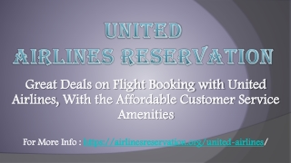 United Airlines Reservations