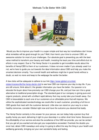 SimpleWaysToBeSuperiorWithCBD