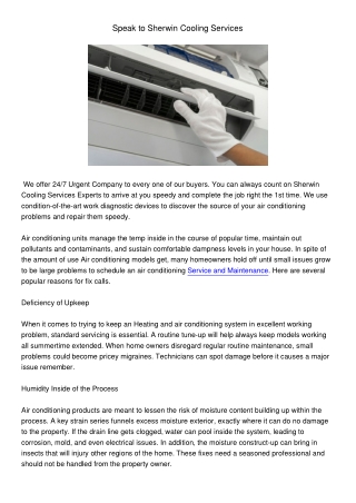 SpeaktoSherwinCoolingServices