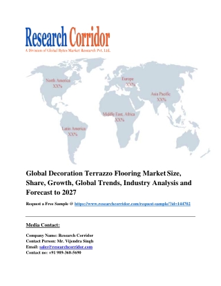 Global Decoration Terrazzo Flooring Market Size, Share, Growth, Global Trends, Industry Analysis and Forecast to 2027