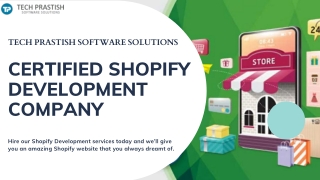 Certified Shopify App Development Services