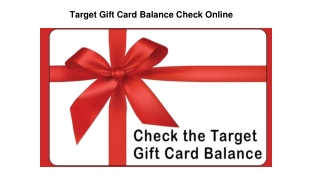 Target Gift Card Balance Check Online