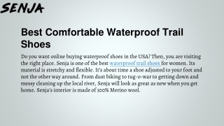 ‌Best Comfortable Waterproof Trail Shoes