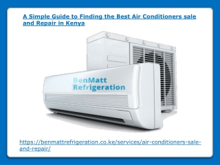 Finding the Best Air Conditioners sale and Repair in Kenya