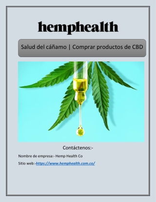 Salud del cáñamo | Comprar productos de CBD