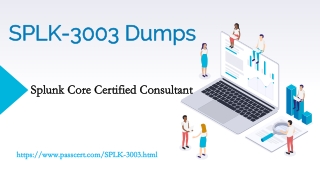 2021 Splunk Core Certified Consultant SPLK-3003 Dumps