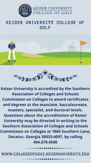 Keiser University College of Golf - Florida Golf College