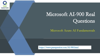 2021 Microsoft Azure AI Fundamentals AI-900 Training Questions