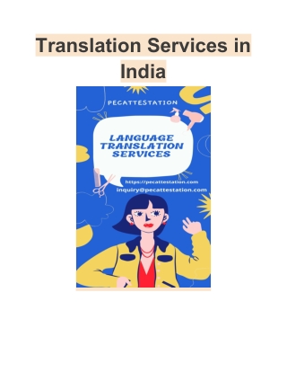 Translation Services in India