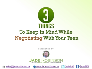 How to Negotiate with Children