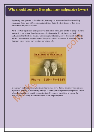 TheBest personal injury law firm Los Angeles | Grayson & Grayson