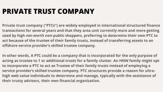 Get Private Trust Company In the Uk