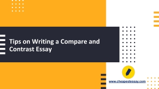 Tips on Writing a Compare and Contrast Essay
