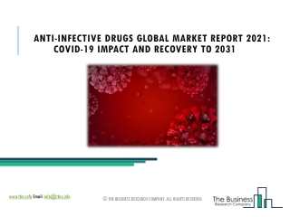 Global Anti-Infective Drugs Market Size, Growth, Demand, Opportunities Forecast To 2025