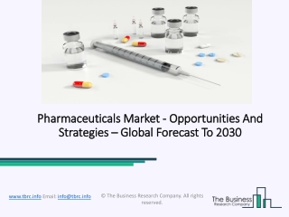 Pharmaceuticals Market, Industry Trends, Revenue Growth, Key Players Till 2030