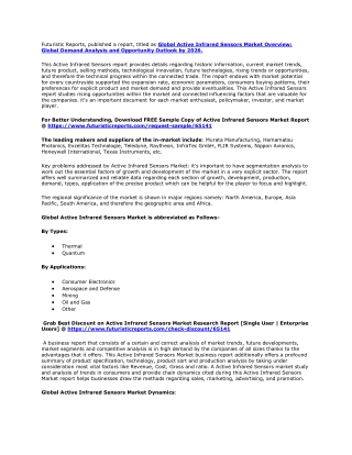 Global Active Infrared Sensors Market Overview