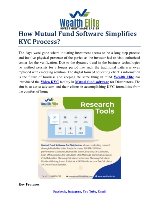 How Mutual Fund Software Ascertain Present Value of Portfolio?