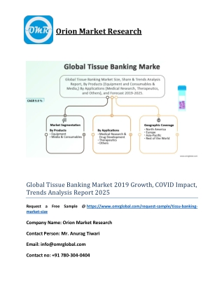 Global Tissue Banking Market 2019 Growth, COVID Impact, Trends Analysis Report 2025