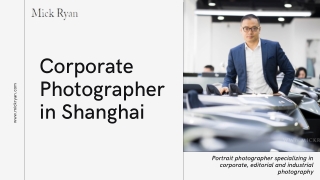 Corporate Photographer in Shanghai